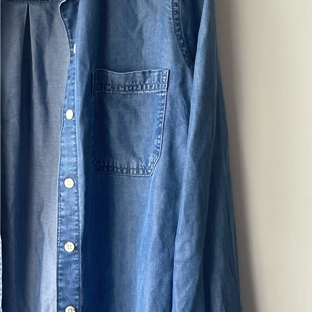 Mossimo Supply Co. Blue Button Down Shirt - Picture 4 of 7